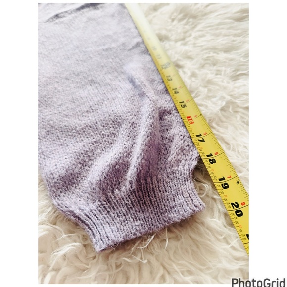 ZARA Knit Lavender Fuzzy Knit Sweater NWOT - Picture 10 of 12